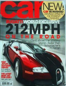 CAR MAGAZINE 2005 OCT - CORVETTE Z06, VEYRON, ASTON VANTAGE, BMW A3, BUGATTI